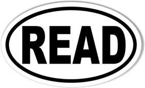 img 1 attached to Read Euro Oval Bumper Sticker