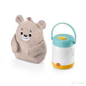 img 3 attached to Fisher-Price Baby Bear Firefly Soother: Lightup Nursery Sound Machine 🐻 with TakeAlong Plush Toy - Multicolor Delight for Babies and Toddlers