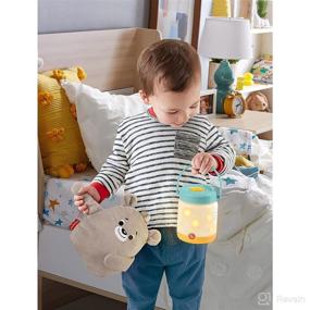 img 2 attached to Fisher-Price Baby Bear Firefly Soother: Lightup Nursery Sound Machine 🐻 with TakeAlong Plush Toy - Multicolor Delight for Babies and Toddlers