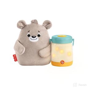 img 4 attached to Fisher-Price Baby Bear Firefly Soother: Lightup Nursery Sound Machine 🐻 with TakeAlong Plush Toy - Multicolor Delight for Babies and Toddlers