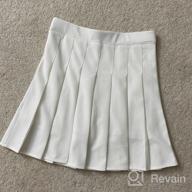 img 1 attached to Comfortable and Stylish Adarados Elastic Waisted Pleated Uniform Girls' Skirts & Skorts review by Chase Shetler