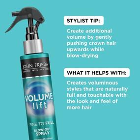 img 1 attached to John Frieda Volume Lift Fine to Full Blow-Out Spray: Boost Volume for Fine & Color-Treated Hair with Air-Silk Technology (4oz)