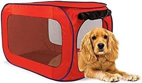 img 4 attached to 🐶 Sport Pet Designs Kennel Pro Pop Open - Medium Size (Colors Vary: Red/Green)