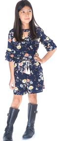 img 2 attached to 👗 Stylish Smukke Gorgeous Printed Ruffles Navy Multicolor Girls' Jumpsuits & Rompers