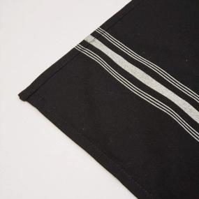 img 3 attached to Set Of 6 Spun Polyester Bistro Napkins, 18 X 22 Inches, Black And White Striped, From TableLinensforLess