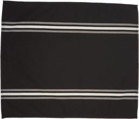 img 2 attached to Set Of 6 Spun Polyester Bistro Napkins, 18 X 22 Inches, Black And White Striped, From TableLinensforLess