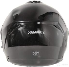 img 2 attached to Hawk 11121 Glossy Modular Helmet Motorcycle & Powersports