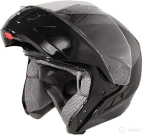 img 4 attached to Hawk 11121 Glossy Modular Helmet Motorcycle & Powersports