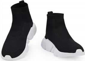 img 3 attached to Santiro Mens Walking Shoes: Breathable Knit Slip On Sneakers For Lightweight Athletic Gym, Casual Running & Tennis Shoes.