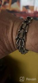 img 5 attached to BaviPower Viking Dragon Stainless Steel Bracelet: Ouroboros Gothic Style - An Impressive & Unique Gift for Boyfriend