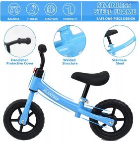 img 3 attached to Elantrip Lightweight Balance Bike For 2-5 Year Old Boys And Girls, Adjustable Handlebar And Seat, Perfect Birthday Gift Toy For Toddlers, No Pedal Bike For Kids