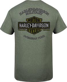 img 1 attached to Harley-Davidson Military - Men's Military Green Graphic T-Shirt for Tour of Duty Pacific - Authentic Harley Style!