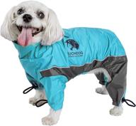 🐶 quantum-ice full-bodied adjustable dog jacket with blackshark technology, featuring 3m reflective elements logo