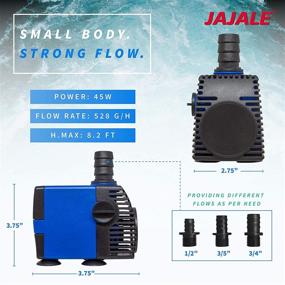 img 3 attached to 🐠 JAJALE Super Silent Submersible Water Pump for Pond, Aquarium, Fish Tank, Fountain, Hydroponics