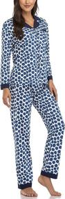 img 3 attached to Womens Pajamas Sleeve Sleepwear Nightwear Women's Clothing : Lingerie, Sleep & Lounge