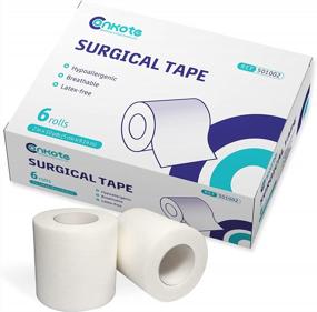 img 4 attached to Hypoallergenic And Gentle: 2" Conkote Soft Paper Surgical Tape 6-Pack For 10 Yards Each