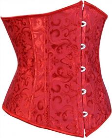 img 3 attached to Black Underbust Corset Top For Women - Waist Trainer, Bustier, And Plus Size Fashion Corset