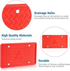 img 2 attached to Силиконовая рамка номерного знака из 2 упаковок