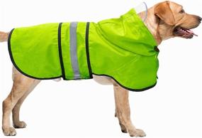 img 3 attached to Ultimate Protection: Waterproof Reflective Dog 🐶 Raincoat with Adjustable Belly Strap and Leash Hole