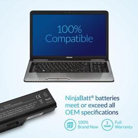 img 1 attached to NinjaBatt High Performance Battery For Toshiba A665 And L755 Series - 6 Cells/4400MAh/48Wh