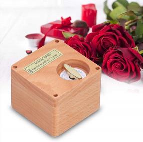 img 2 attached to Castle In The Sky Retro Music Box - Wooden Musical Gift For Christmas, New Year & Birthday Girlfriend Lover!