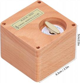 img 3 attached to Castle In The Sky Retro Music Box - Wooden Musical Gift For Christmas, New Year & Birthday Girlfriend Lover!