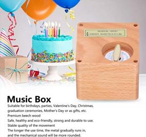 img 1 attached to Castle In The Sky Retro Music Box - Wooden Musical Gift For Christmas, New Year & Birthday Girlfriend Lover!