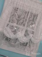 img 1 attached to BrylaneHome Vintage Lace Balloon Shade Window Curtain, Ivory Beige review by Michelle Chauvin