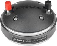 prv audio d260my-b mylar 1" compression driver with 1.5" voice coil and 60w rms power for bolt-on horns (8 ohms, single) logo