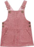 cute yurio corduroy strap pocket bib overalls dress pinafore suspender skirt for infant toddler baby girl fall winter outfits логотип