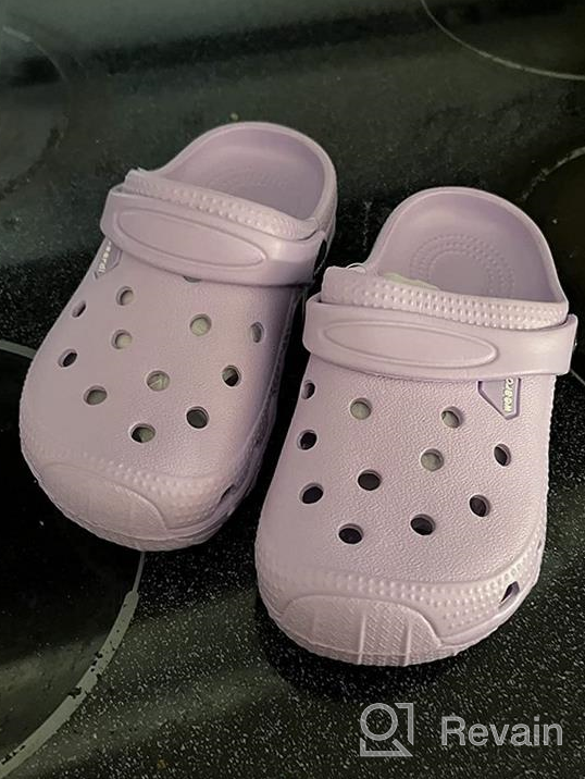 img 1 attached to 👟 Comfortable Garden Slip On Water Shoes for Kids - Perfect Boys and Girls Sandals, Clogs, and Beach Slippers review by Frank Bruton