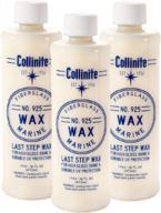 collinite fiberglass boat wax #925 - 16 oz 3 pack: enhance and protect your boat's shine! logo