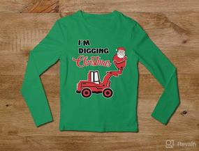 img 1 attached to 🚜 Adorable Tractor Ugly Christmas Sweater Kids Sweatshirt - Perfect for Little Ones Who Love Digging!