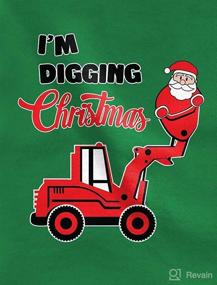 img 3 attached to 🚜 Adorable Tractor Ugly Christmas Sweater Kids Sweatshirt - Perfect for Little Ones Who Love Digging!
