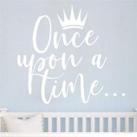 👑 juruoxin crown wall sticker art vinyl: a tale of princesses for kids' nursery decor - house interior design enhancement, white, 42x38cm логотип