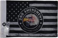 hot rides durable motorcycle flag - 2nd amendment design - my gun permit - 6 x 9 inch логотип