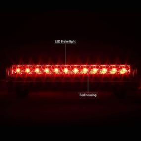 img 2 attached to 🚨 HUSUKU High Mount Third Brake Light Fits Chevrolet Tahoe GM/Suburban/GMC/Yukon 2000-2006 LED Rear Cargo Light/Stop LED Light (Red Housing)