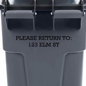 img 2 attached to Customizable TC7 Trash Can Stickers – Personalize With Your Street Address And Name For Easy Return