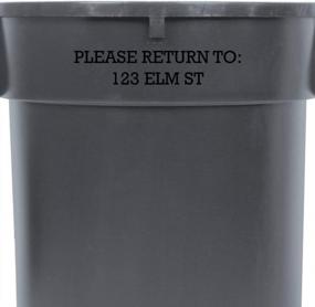 img 1 attached to Customizable TC7 Trash Can Stickers – Personalize With Your Street Address And Name For Easy Return
