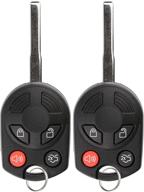 🔑 high security keylessoption keyless entry remote car fob for ford focus, transit connect, escape (pack of 2) логотип