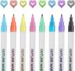8-color bullet journal pens with self-outline metallic markers and glitter pen for card making, drawing, diy art crafts, kids & adults logo