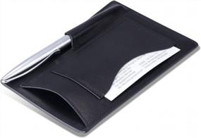 img 3 attached to Stay Organized In Style With HISCOW'S Italian Calfskin Leather Note Jotter