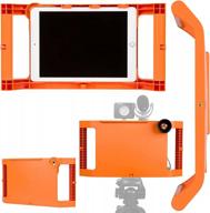 iographer ipad case with handles for video and photography, fits apple ipad mini 4th, 5th & 6th gen | stabilizer holder mount for professional output - orange logo