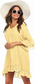img 3 attached to Ekouaer Bathing Coverups Womens Beachwear Women's Clothing : Swimsuits & Cover Ups