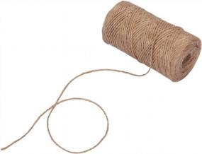 img 2 attached to 2Mm Natural Jute Twine String Rolls For Crafts, Gift Wrapping, Picture Display And Gardening - 1000 Feet (C. 333 Yards)