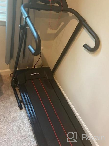 img 1 attached to Black Folding Electric Treadmill Machine For Home Fitness By MURTISOL - Running, Walking And Cardio Exercise Equipment review by Robin Naber