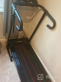 img 6 attached to Black Folding Electric Treadmill Machine For Home Fitness By MURTISOL - Running, Walking And Cardio Exercise Equipment