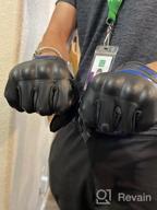 img 1 attached to Red L Motorcycle Gloves: Breathable, Touchscreen & Anti-Slip For Men Women | Hard Knuckles Protection For Motocross, BMX ATV MTB Cycling, Road Racing - COFIT review by Andrew Davenport