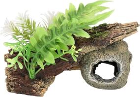 img 2 attached to 🐠 Enhance Your Aquarium with the Blue Ribbon Jungle Skull Hideaway: Exotic Environments Ornament (EE-1019)