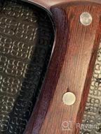 картинка 1 прикреплена к отзыву Нож Santoku из японской VG10 67 слоевой сверхпрочной стали с длиной лезвия 7 дюймов - серия Kitory Damascus Warrior с рукояткой из G10 и подарочной коробкой от Josh Culotta